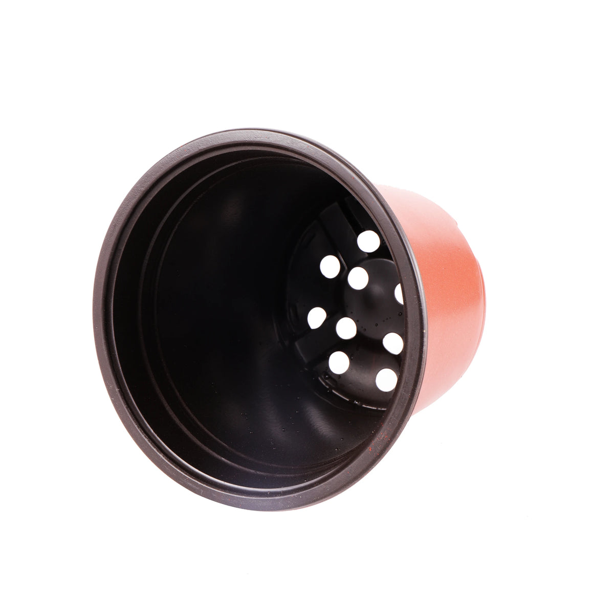 pots plantes modernes plastique rouge noir drainage 9x10cm 22x24cm