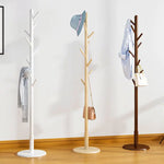 Porte-manteau vertical bois hêtre design moderne