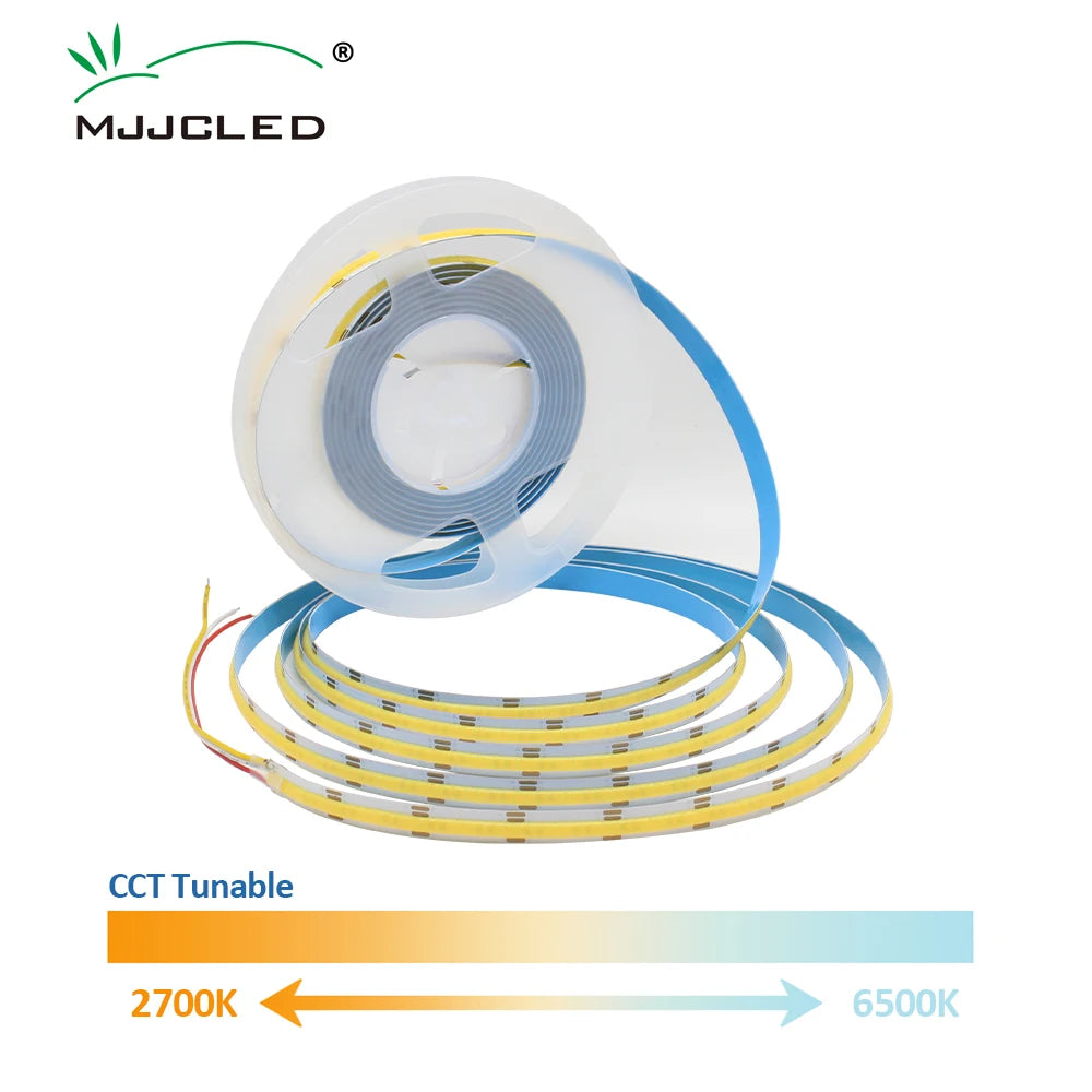 ruban led flexible 12v 24v 608 led blanc jaune adhésif moderne haute densité