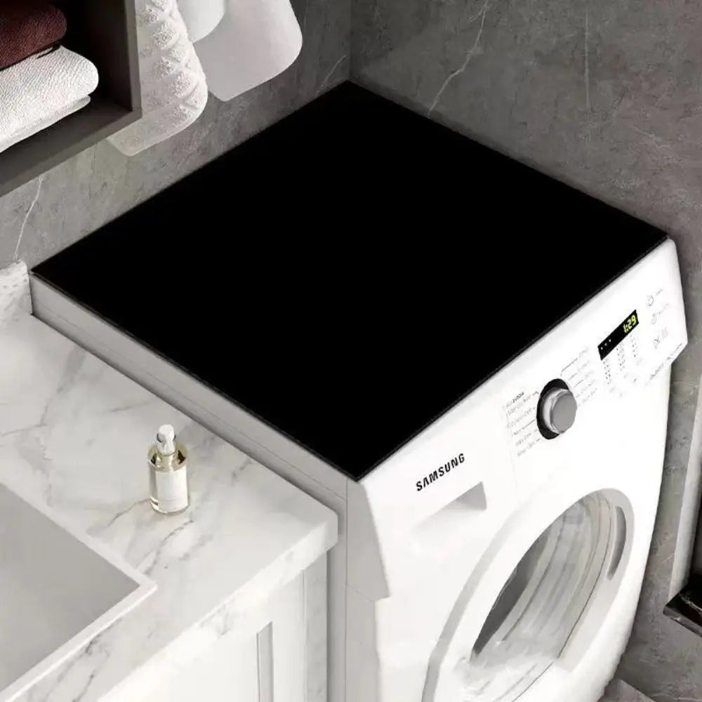 protège lave linge adhésif motif floral moderne gris noir beige vert bleu