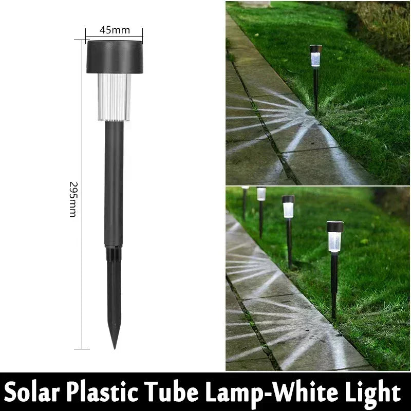 lampe solaire extérieure jardin led argentée noire moderne ip44 abs