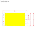 panneau led moderne couleurs jaune rouge bleu blanc télécommande câbles