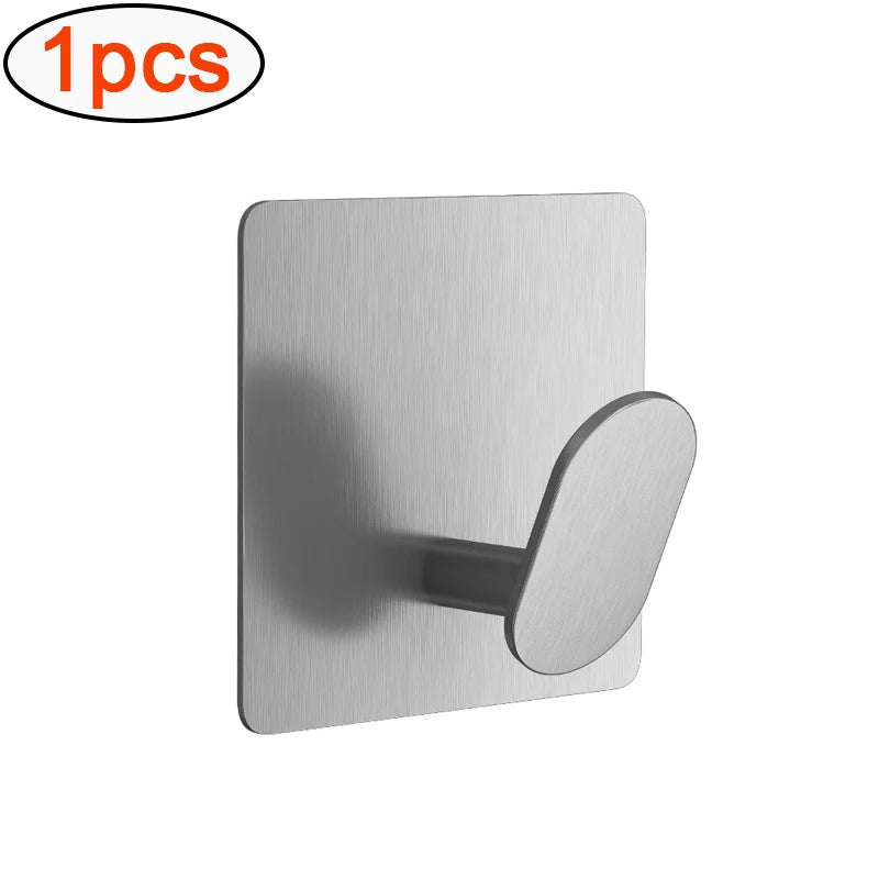 porte serviettes adhésifs acier inoxydable noir argenté moderne pièces multiple usage