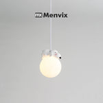 lampe suspendue animaux ours chien moderne intérieur enfant chambre salon blanc