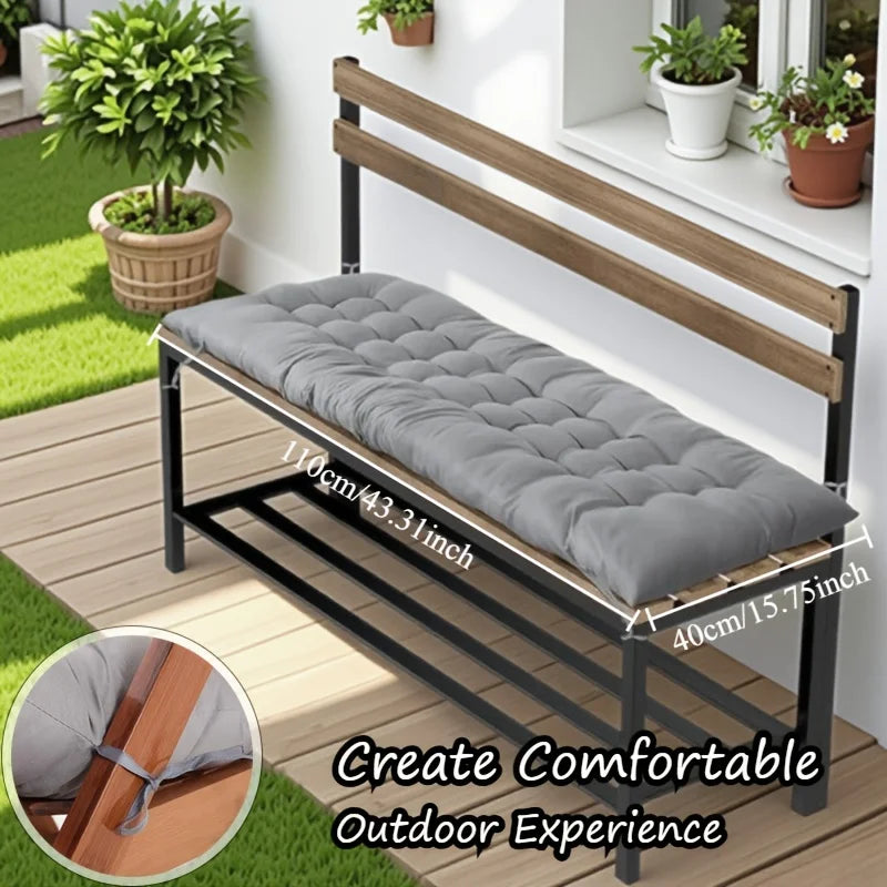 coussins banc extérieurs solides sangles taille moyenne couleur rouge gris marron moderne