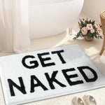 tapis bain antidérapant multicolore moderne lettres relief entrée sol bain adultes polypropylène polyester
