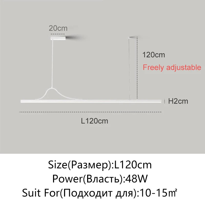 suspension lumineuse moderne pendentif led blanc noir marron clair minimaliste aluminium