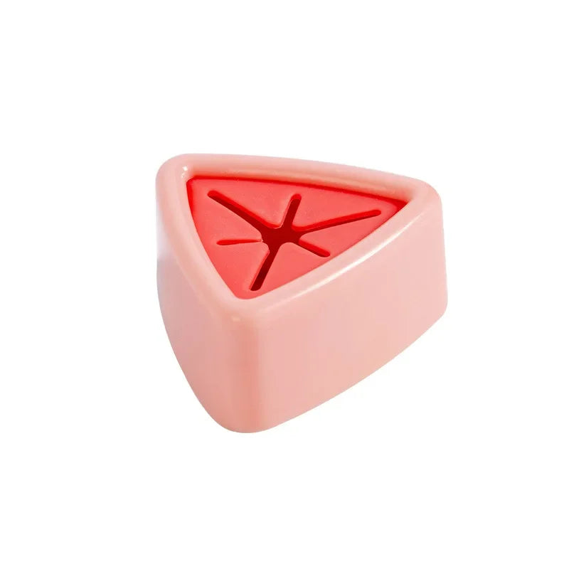 porte serviettes adhésif moderne vert rose blanc triangle central chambre bain cuisine rangement linge