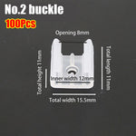 clips fixation ruban led blancs opaques pratiques 6mm 8mm 10mm 12mm 14mm 16mm 18mm