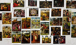 cartes postales créatives différentes couleurs classique moderne abstrait clips kit décoration murale DIY