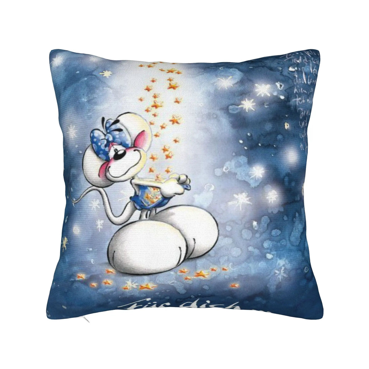 taies d'oreiller animaux rose ours chien zip invisible cartoon opacité coton polyester lit