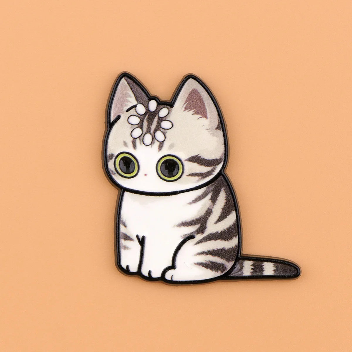 aimants réfrigérateur dessin animé chatons cartoon yeux ouverts poilés variés collection deco