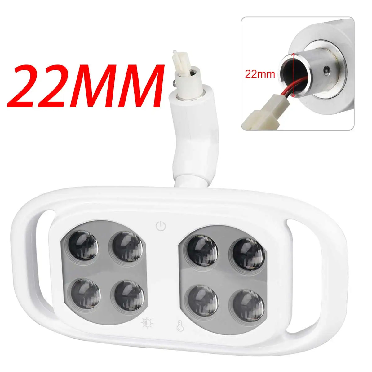 lampe dentaire led blanche moderne 22mm 26mm tringle infrared sensor soins bucco dentaires