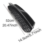 pare chocs arrière moderne noir texture géométrique grille 52cm 14.5cmAUDI A3 2014 2016