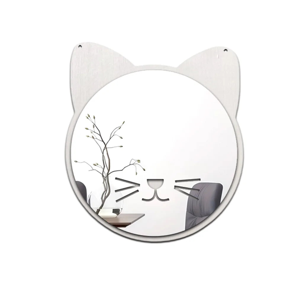 miroirs adhésifs modernes animal chambre enfant blanc doré vert noir minimaliste