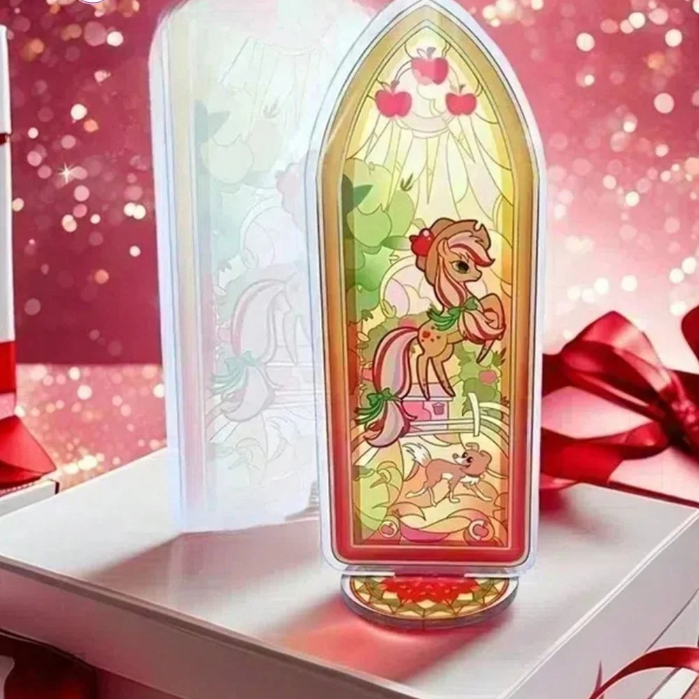 lampe décorative multicolore motifs vitraux personnages animés support base occasion anniversaire noël mariage