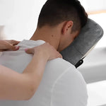 masseur tête coussin velours doux gris grande taille réutilisable face massage confortable non tissé
