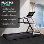 tapis fitness modulaires texturés diamant noirs absorbants chocs 30x28.5cm 10mm épissure