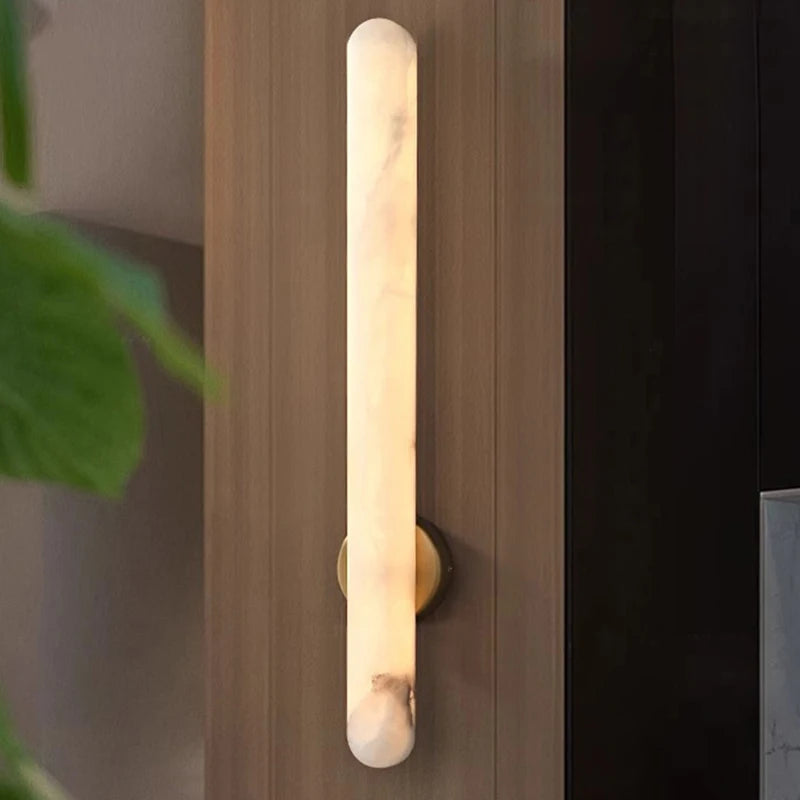 lampe murale moderne marbre blanc interrupteur câbles 4000K 3000K cuisine chambre entrée