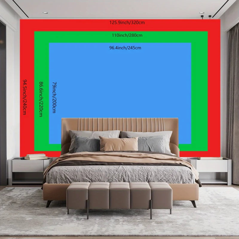 tapisserie imprimée paysage cascade moderne multicolore polyestère décoration chambre salon lintfree