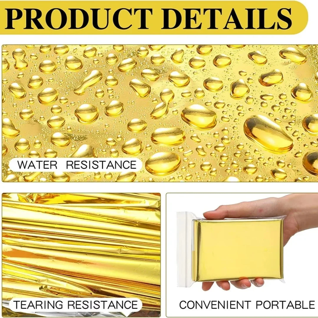 couverture survie urgence réfléchissante thermique imperméable multi couleurs utilitaire outdoor