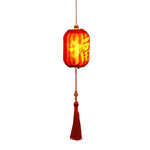 lanternes decoratives rouges imprimées caracteres chinois tassel chaines festives classiques anniversaire