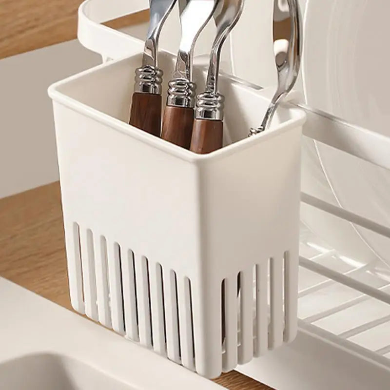 porte verres mural blanc clips moderne rangement cuisine vaisselle sèche organisation minimaliste ustensiles fixations