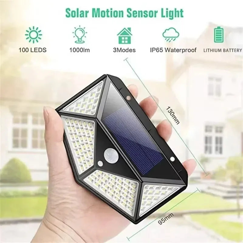 Éclairage automatique de jardin avec détecteur de mouvement solaire