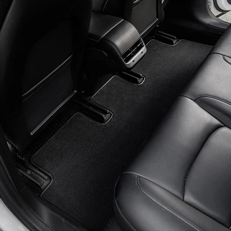 tapis sol voiture velours noir moderne élégant plastique fibre synthétique doux lisse