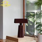 lampe table rechargeable sans fil certification ccc flux lumineux moderne rouge abs