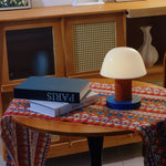 veilleuse table champignon rechargeable led tactile blanc orange bleu marine moderne