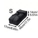 sac transport oxford noir pratique robuste réutilisable bandes velcro poignées fermeture glissière