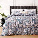 Détail du motif Paisley sur la housse de couette