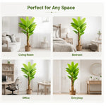 plante artificielle arbre bananier vert feuilles grandes moderne intérieur décoration maison shopping malls