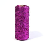 ficelle polyester 100m 1.5mm glitter violet doré bleu vert rouge moderne boîte cadeau fleur