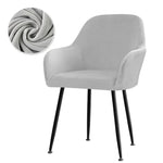 housse chaise velours moderne rose bleu gris marron pieds métalliques opaques polyester imprimé elastic