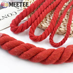 corde tressée rouge coton tissée plusieurs brins sac vêtement accessoire couture diy sac dos