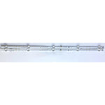 barres lumineuses led blanc argentées industriel lisses fixations métalliques