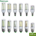 ampoule led maïs décoration intérieur blanc chaud lumière moderne lustre lustre base e14 e27