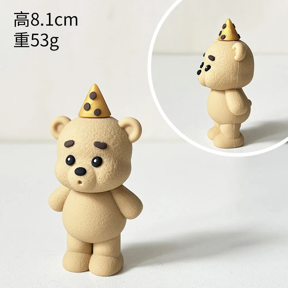 décoration anniversaire enfant gâteau ours sucre boules joyeuses happy birthday festive
