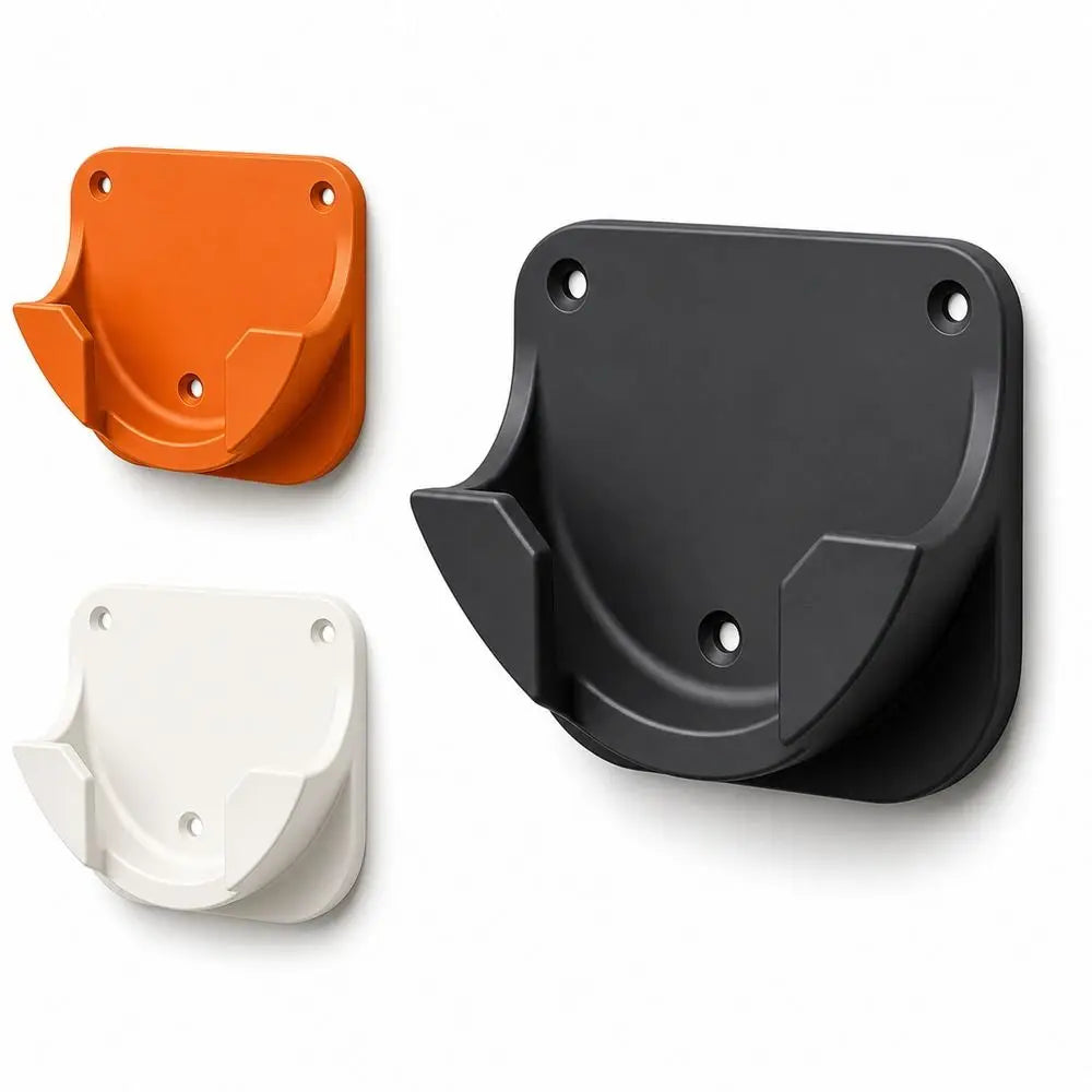 support mural orange noir blanc multifonction vis outils rangement moderne