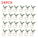 anneaux serviettes feuilles eucalyptus bois tissage artisanal rustique naturel