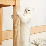griffoir chat tissu tressé jute adhésif moderne protection meubles beige anti griffures 20x45cm 30x60cm