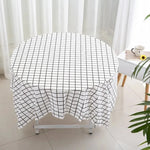 nappe jetable carreaux noirs blancs fête anniversaire pique nique extérieur mariage transparente moderne minimaliste