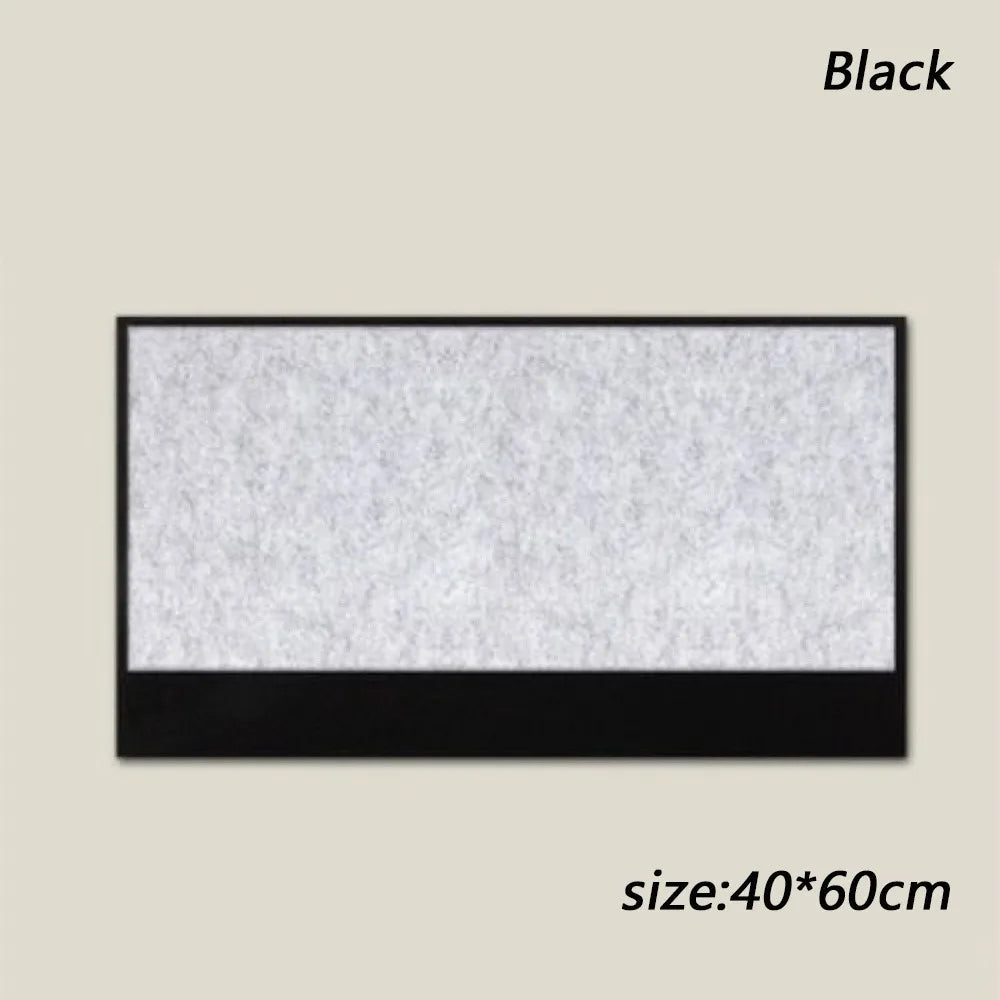 tableau feutre moderne auto adhésif noir beige gris vert fixations velcro clous