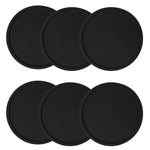 sous verres silicone respectueux environnement noir résistants chaleur antidérapants modernes 9cm