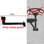 lampe solaire moderne noire éclairage automatique ip65 étanche led garage jardin