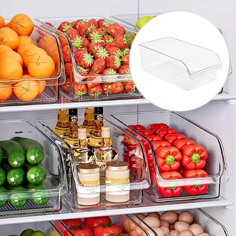 organisateur réfrigérateur transparent clips moderne rangement canettes boissons pratique kitchen organizer