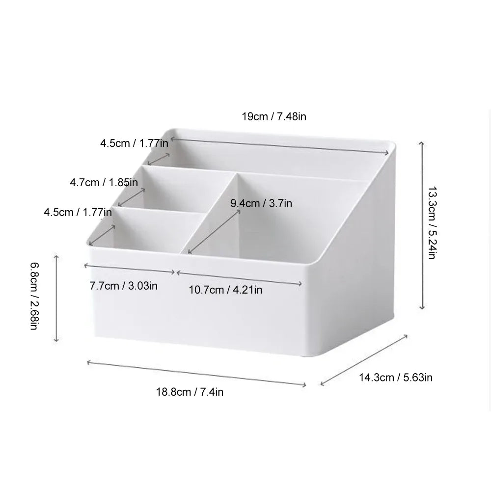 organisateur blanc minimaliste rangement compartiments multiples réutilisable respectueux environnement moderne