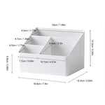 organisateur blanc minimaliste rangement compartiments multiples réutilisable respectueux environnement moderne